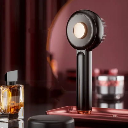 مشط تدليك كهربائي، فرشاة شعر كهربائية محمولة للنساء والرجال