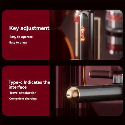 مشط تدليك كهربائي، فرشاة شعر كهربائية محمولة للنساء والرجال