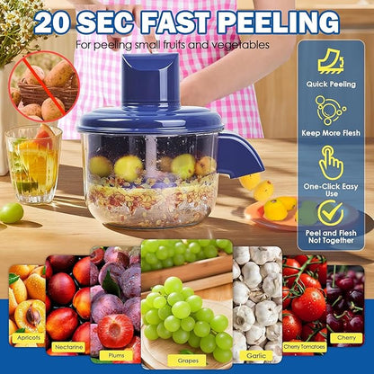 آلة تقشير كهربائية للعنب، أداة تقشير أوتوماتيكية لإزالة قشر الفواكه الصغيرة،